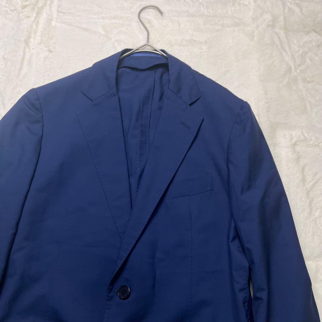 L相当✨トゥモローランド ロロピアーナ スーツ セットアップ 紺色 青系 ウール