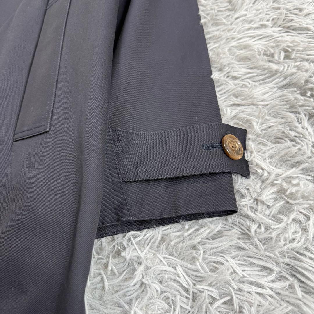 美品✨'20年 希少 ティッカ 撥水コットントレンチコート オーバーサイズ 紺色