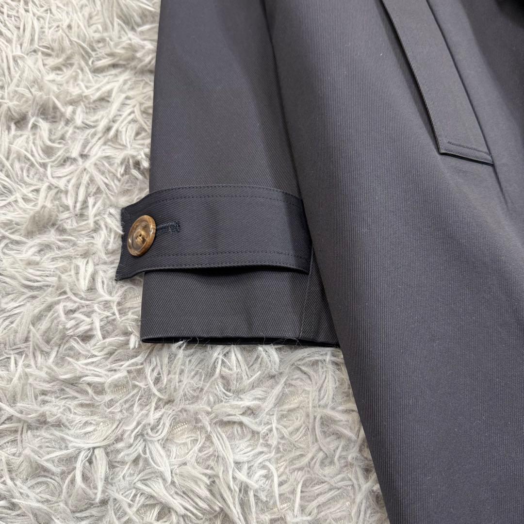 美品✨'20年 希少 ティッカ 撥水コットントレンチコート オーバーサイズ 紺色