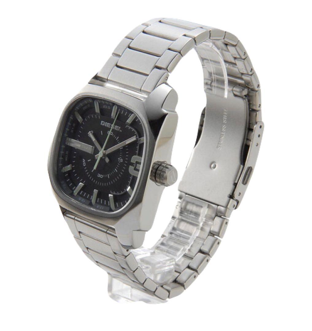 【DIESEL/ディーゼル】腕時計 アナログ ステンレス ブラック シルバー人気
