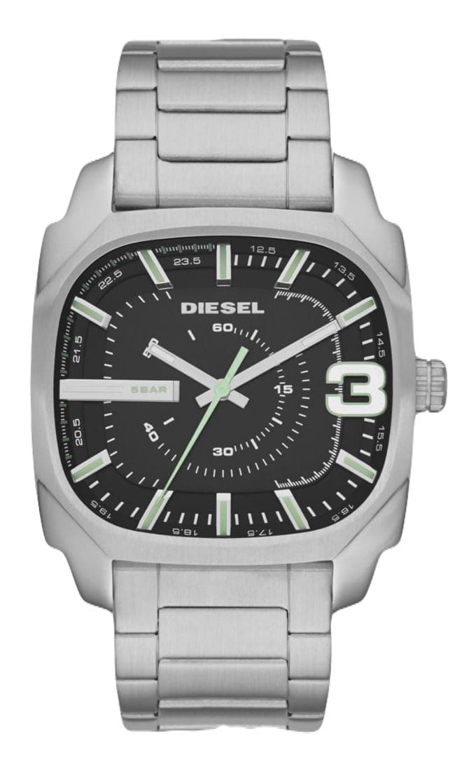 【DIESEL/ディーゼル】腕時計 アナログ ステンレス ブラック シルバー人気