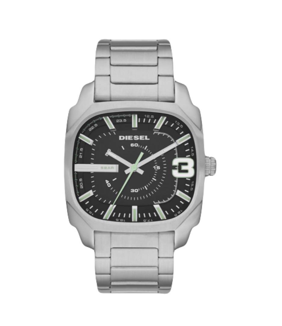 【DIESEL/ディーゼル】腕時計 アナログ ステンレス ブラック シルバー人気
