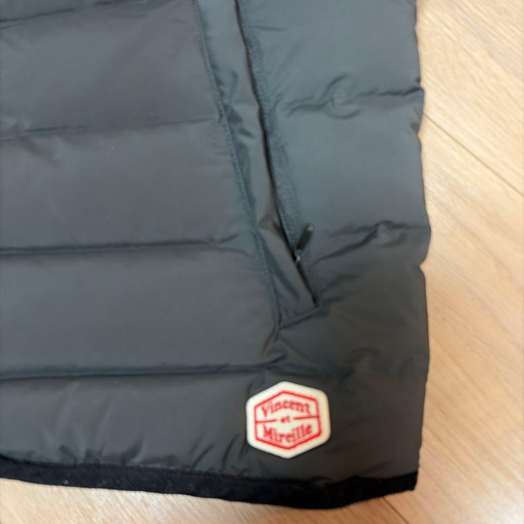 新品　Vincent et Mireille ブラックダウンベスト 36