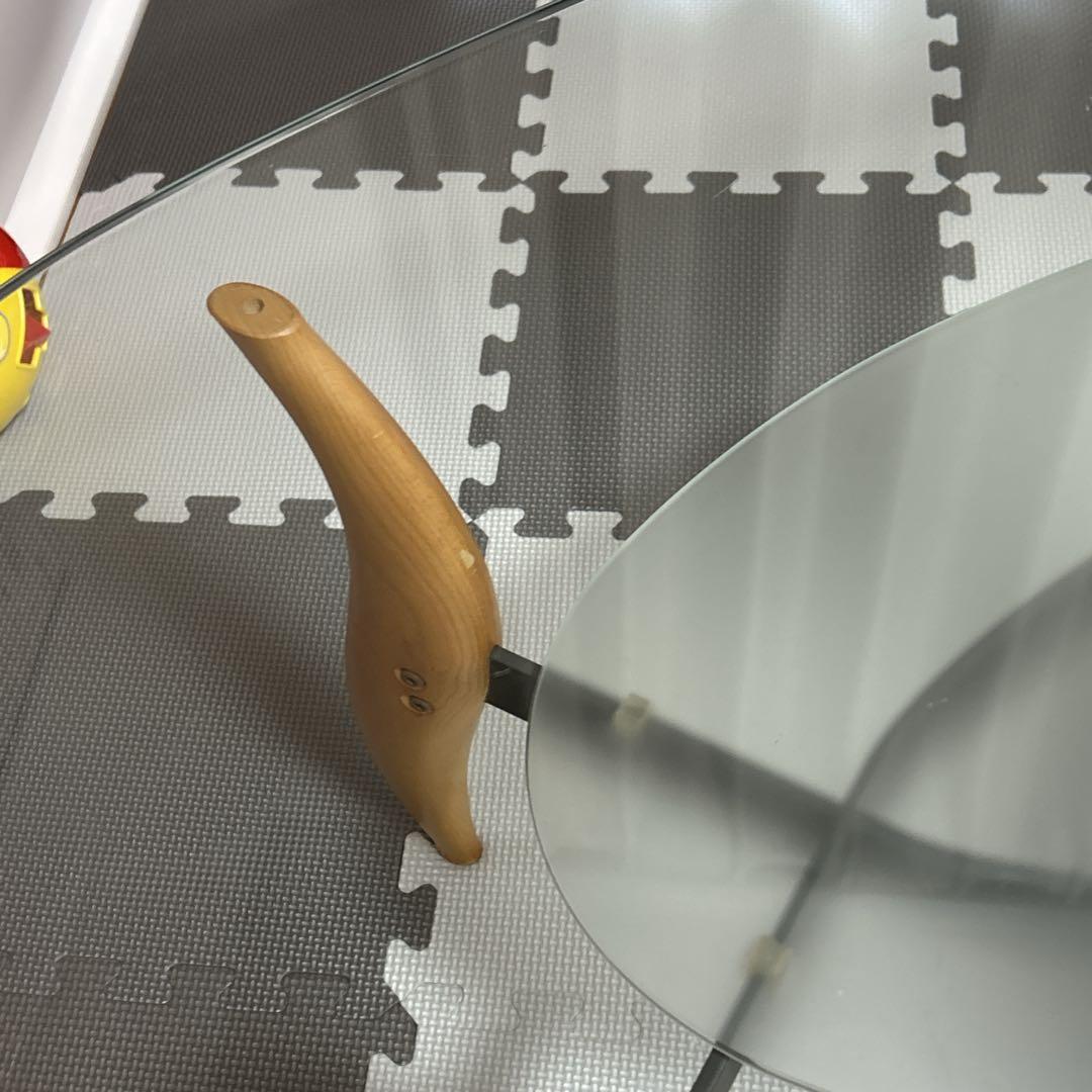 【高級】　大人気　ACTUS PORADA　アクタス　ポラダ　楕円ガラステーブル