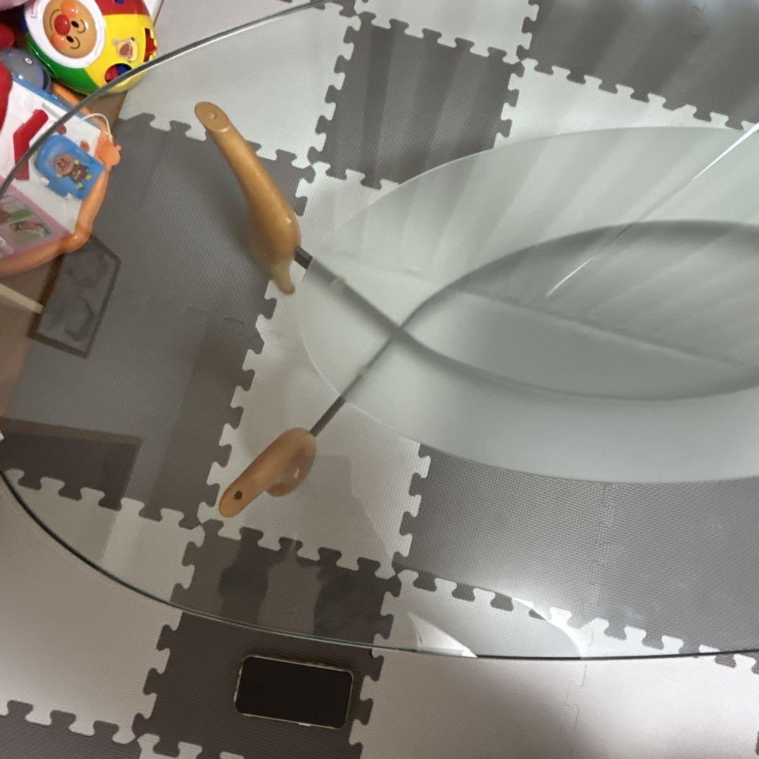 【高級】　大人気　ACTUS PORADA　アクタス　ポラダ　楕円ガラステーブル