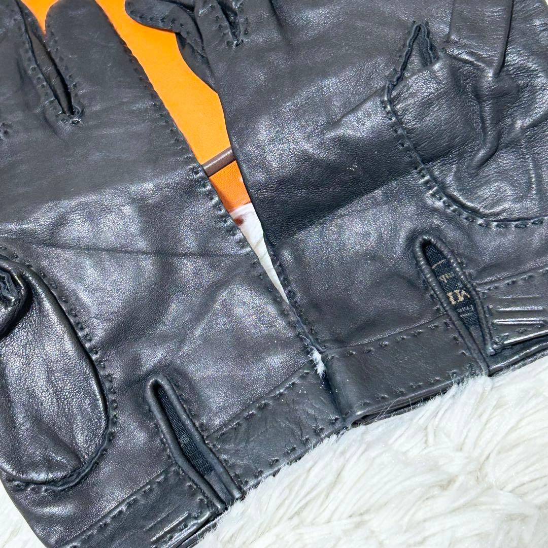 【美品】エルメス HERMES グローブ 手袋 セリエボタン