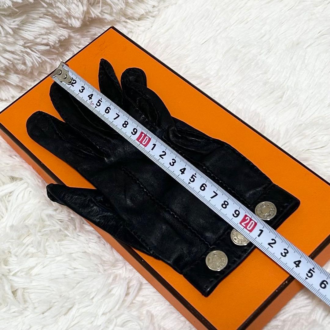【美品】エルメス HERMES グローブ 手袋 セリエボタン