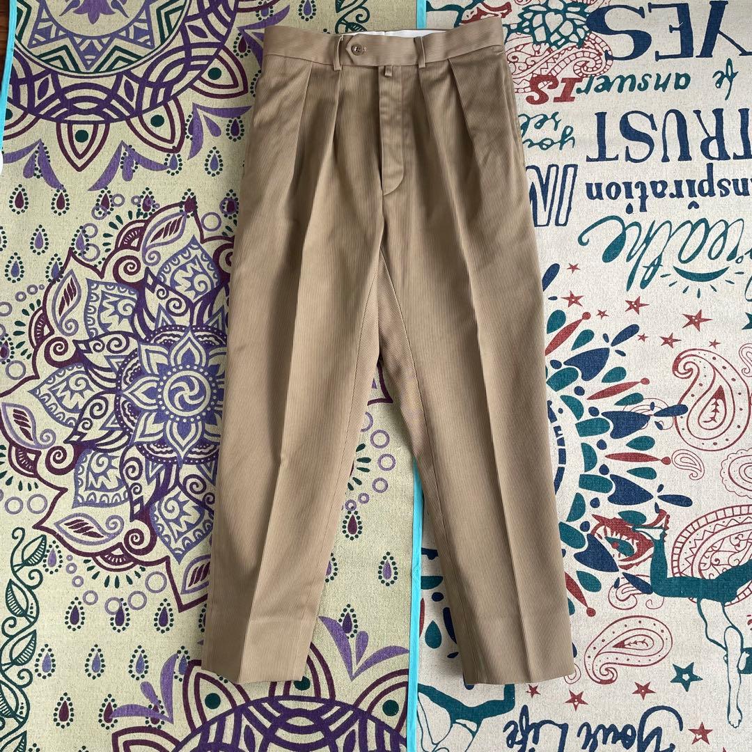 【極美品】NEAT コットンピケ テーパードタイプ ベージュ サイズ44