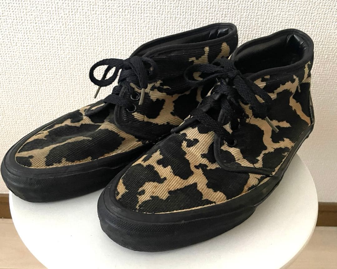 80sVANS USA製 CHUKKA 「COW柄、9H」