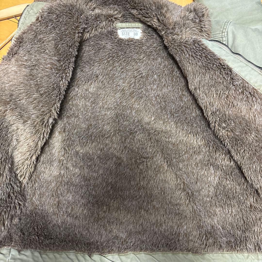 HOUSTON N-1デッキジャケット オリーブSIZE:38