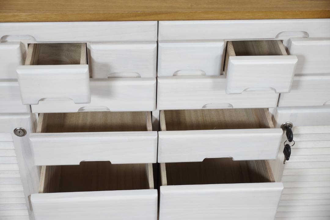 FAX台　引き出しいっぱいチェスト　電話台 収納