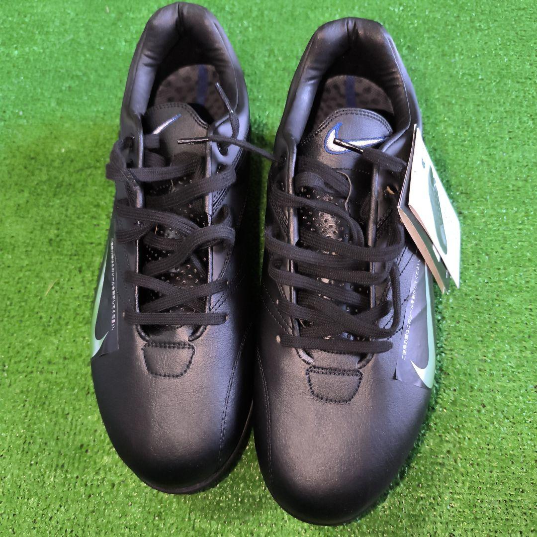 Nike ブラック レザー スパイクシューズ