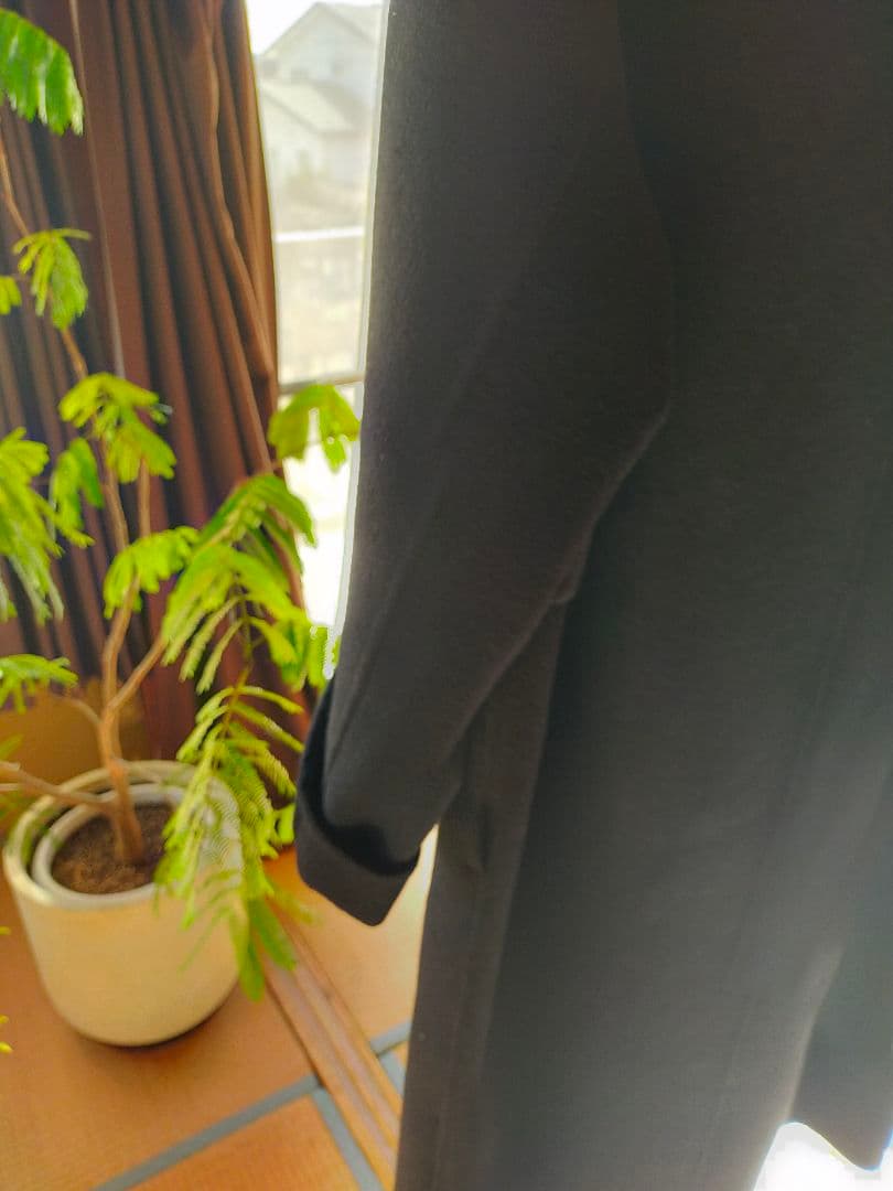 efu　WOOL OVER COAT　コート　黒