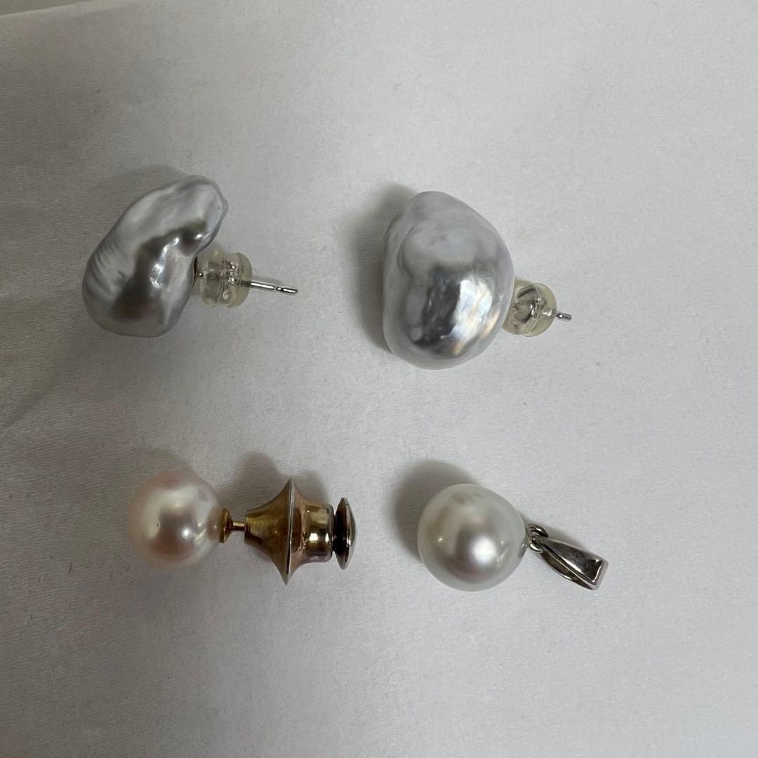 K18・WGK14刻印　ネックレストップ　タイピン　9.2g 東K8-0112①