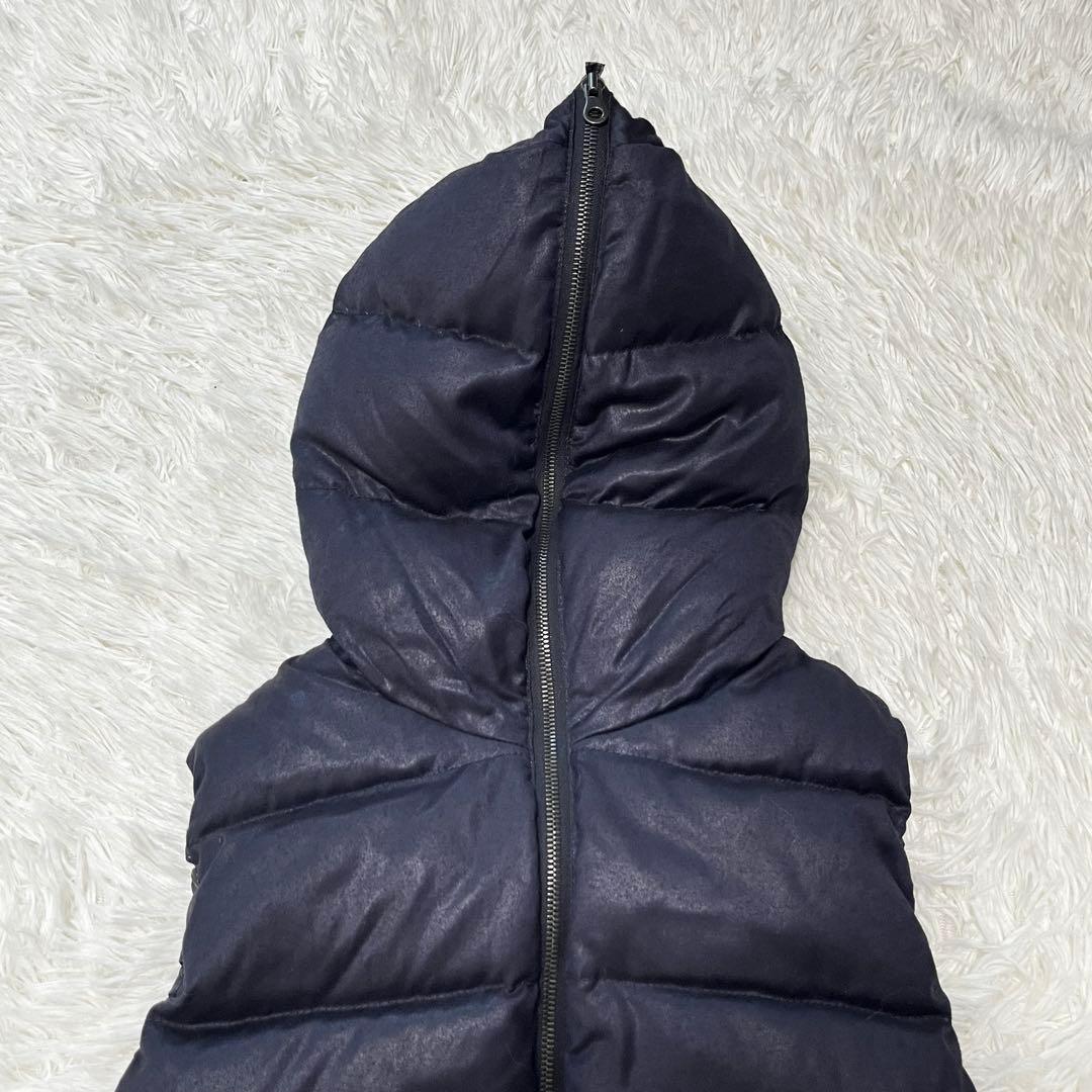 デュベティカ ダウン ベスト カシミヤ ネイビー 38