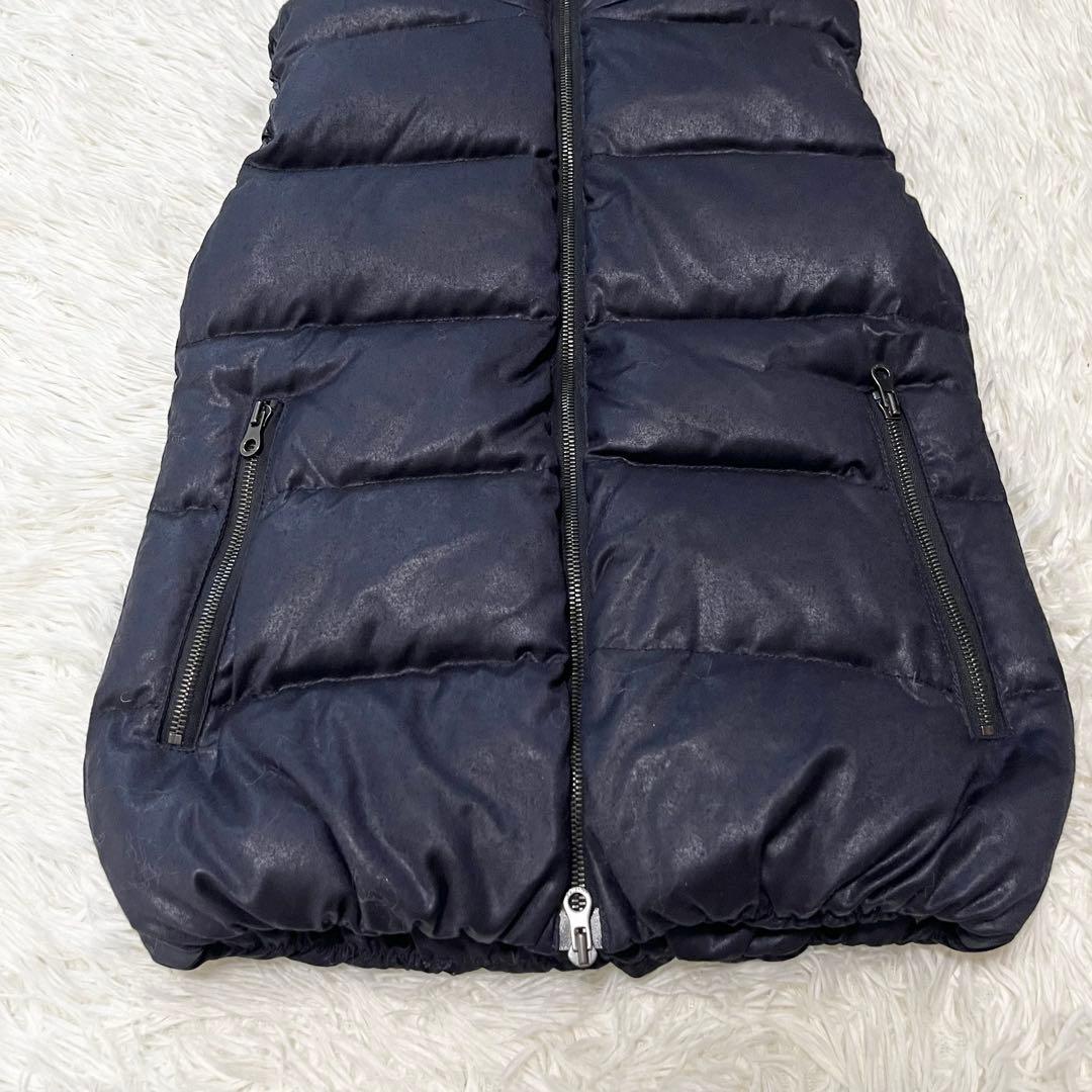 デュベティカ ダウン ベスト カシミヤ ネイビー 38