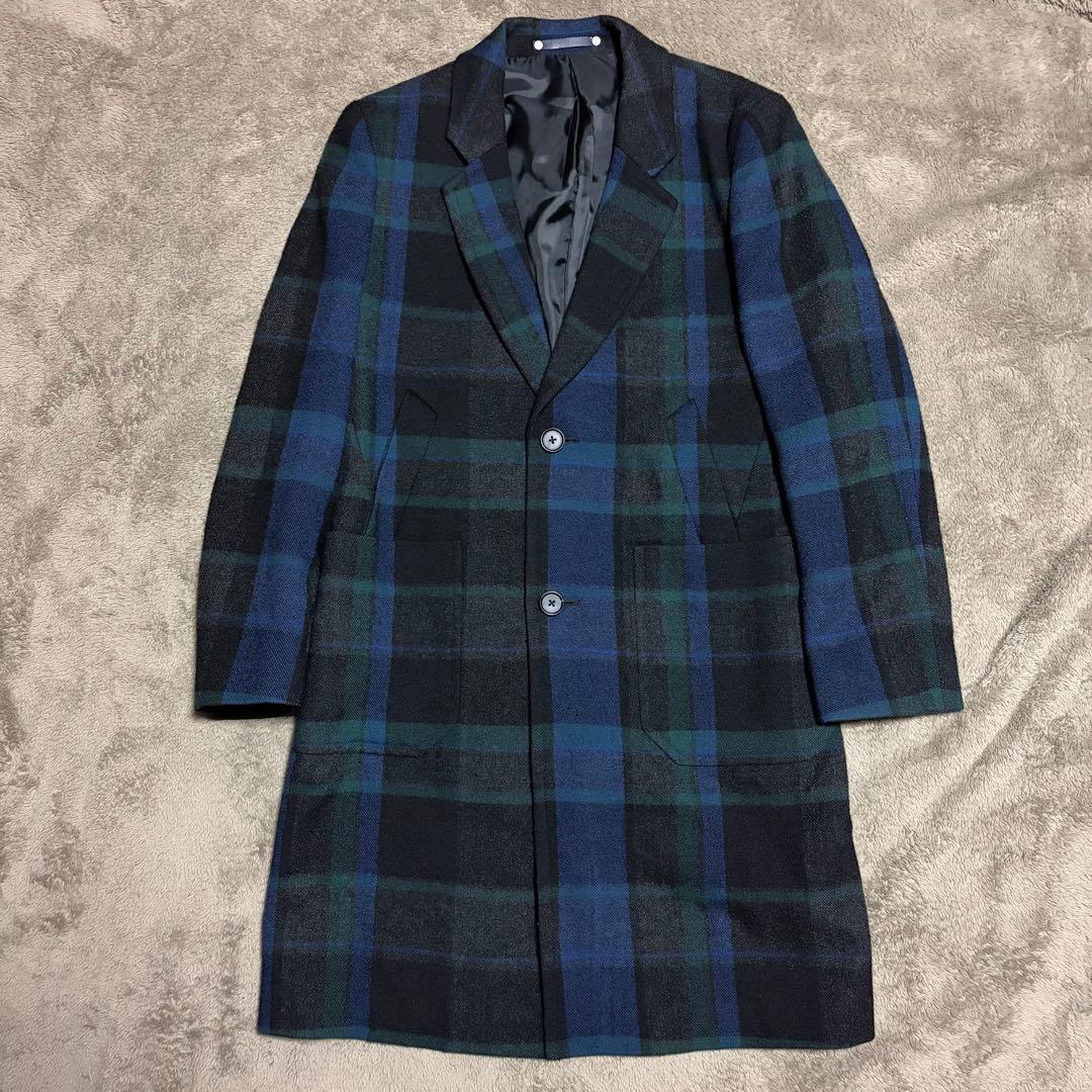 Paul Smith チェック柄チェスターコート　ブラックウォッチ　レア　00s