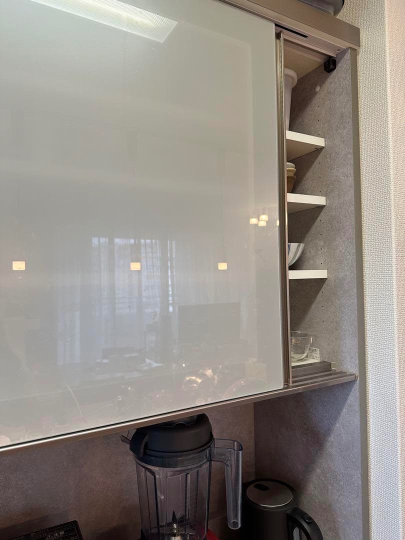 パモウナ製キッチンボード（食器棚）　大塚家具　横幅150cm