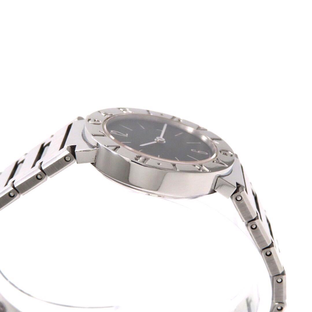 ☆極美品 BB26SSD BVLGARI ブルガリ 時計 ブラック レディース