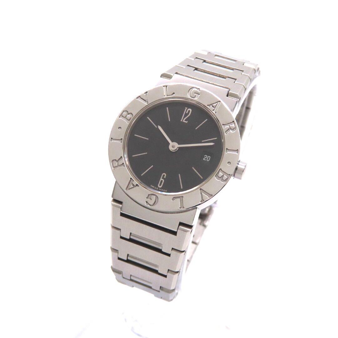 ☆極美品 BB26SSD BVLGARI ブルガリ 時計 ブラック レディース