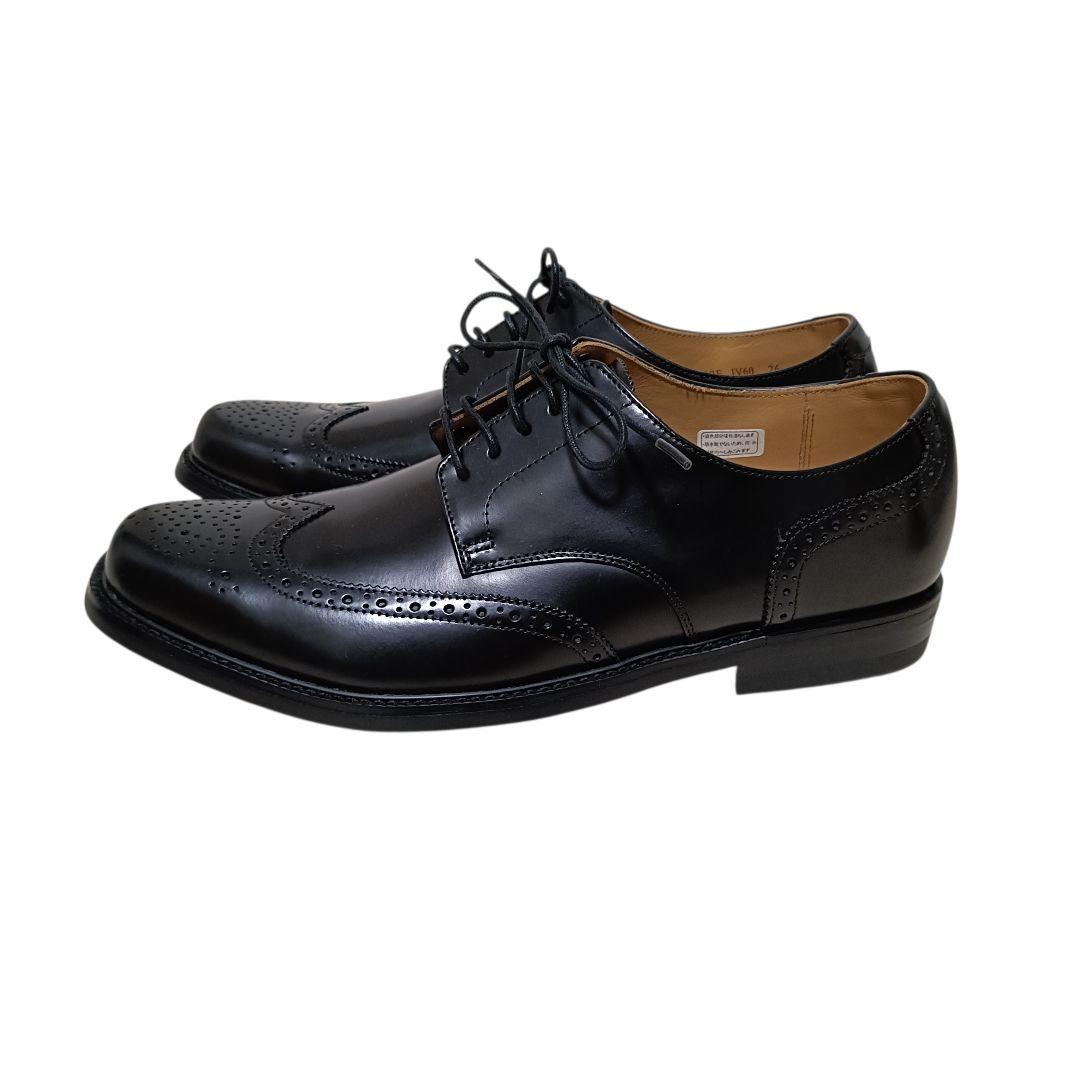 【新品未使用】リーガル ウィングチップ メダリオン 外羽根 ブラック 26EEE