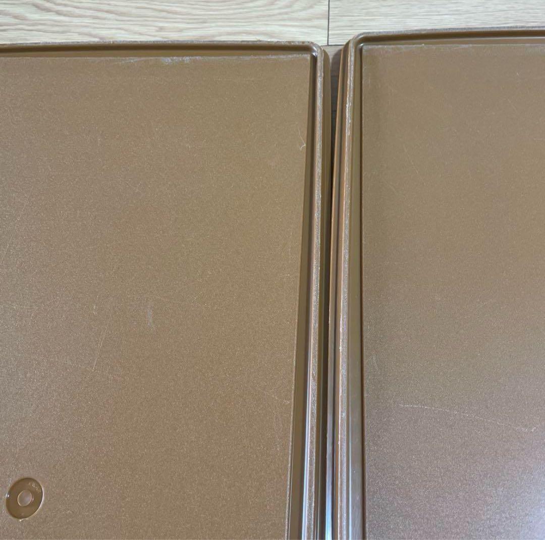 ★タッパーウェア❗️ロングスーパーケース.セピアカラー.38 Lおまとめ3個セット