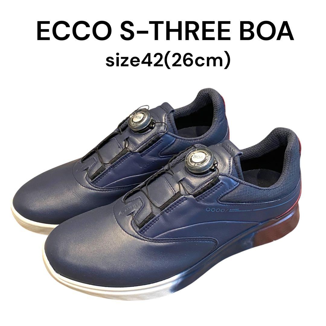 ECCO S-THREE BOA エコー ゴルフ シューズ 42(26cm)