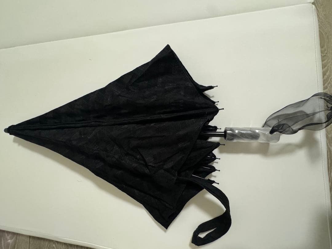 【新品】大森商店　日傘　黒レース