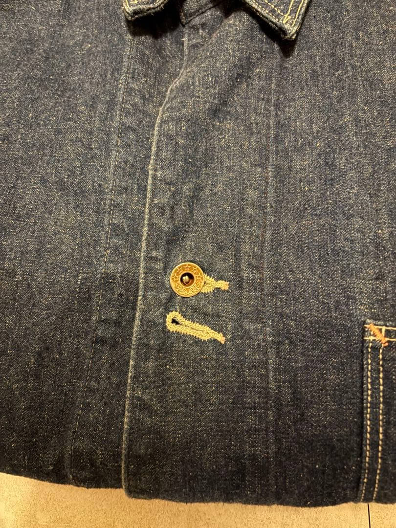 orslow 40s 月桂樹ボタン カバーオール 濃紺 大戦