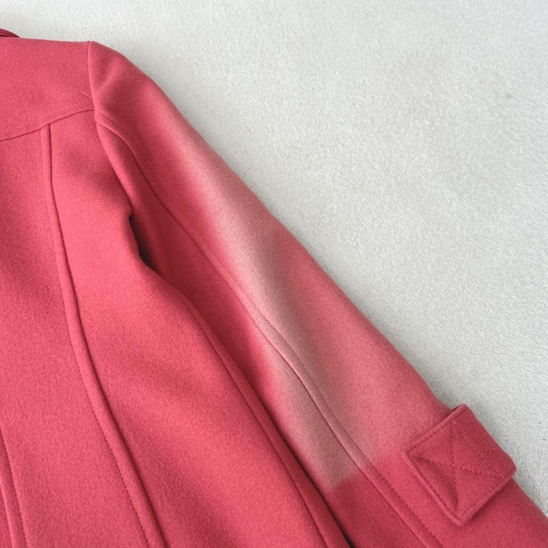 希少カラー✨バーバリーブルーレーベル　ピーコート　ノバチェック　ピンク 38