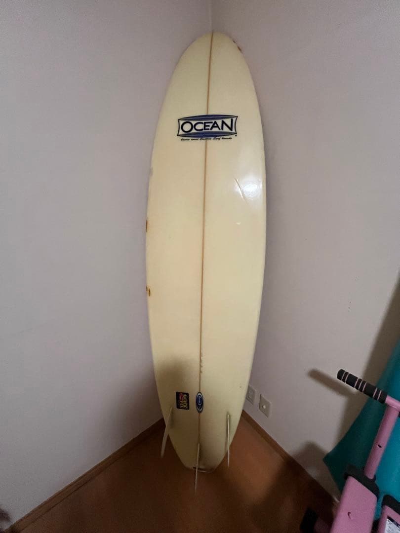 OCEAN ロングボード 花柄デザイン　汚れのみ　傷なし