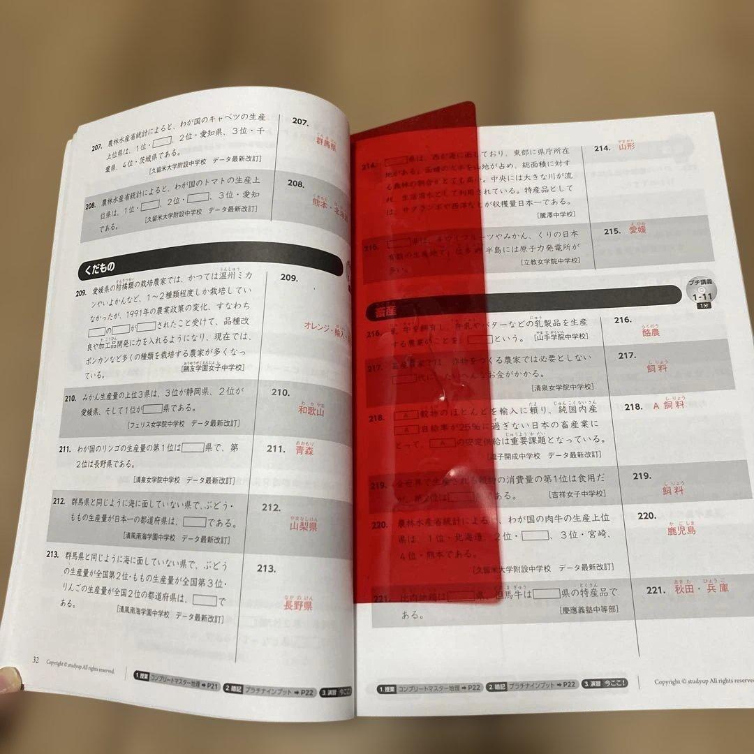 スタディアップ　プラチナアウトプット 地理/歴史/公民 2023/2024年版