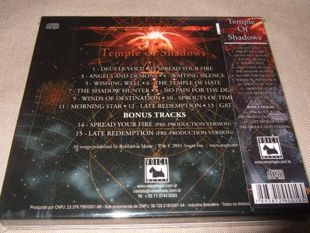 ANGRA,新品未開封,アングラ,20周年記念盤,ボーナス・トラック入り