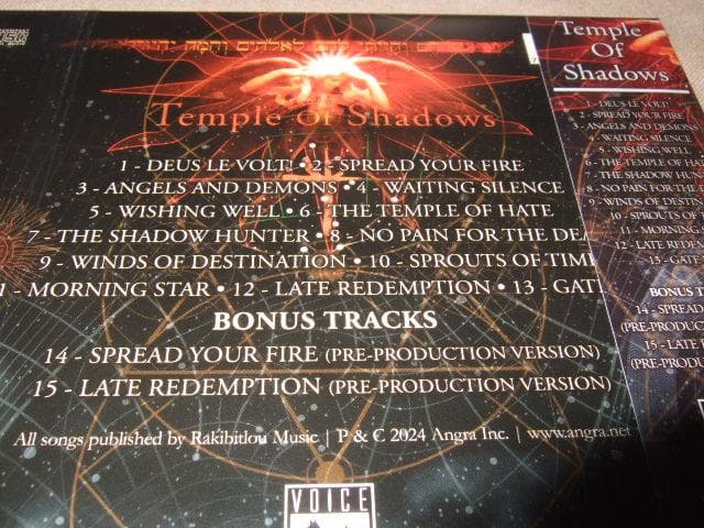 ANGRA,新品未開封,アングラ,20周年記念盤,ボーナス・トラック入り