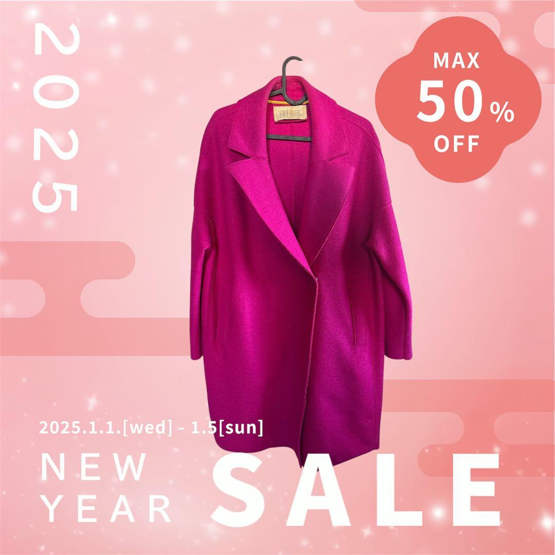 HARRIS WHARF LONDON ピンク オーバーサイズコート