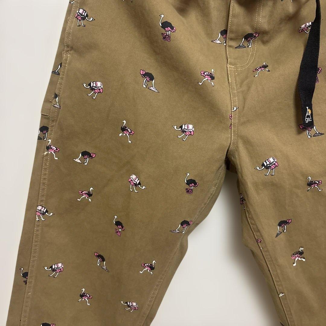 専用ダチョウ柄プリント パンツ、猫柄ワンピース、アニマル柄黒Tシャツ3点セット