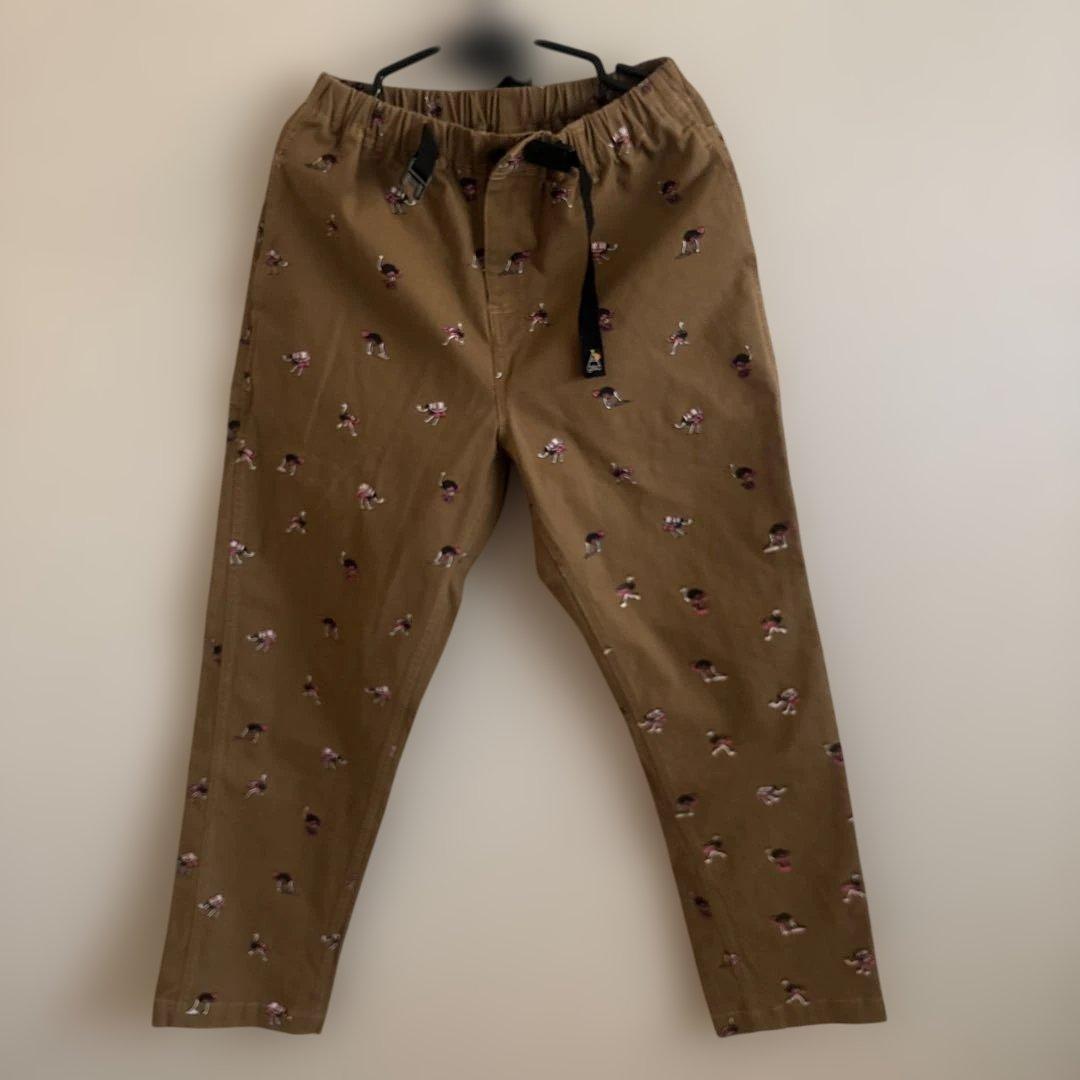 専用ダチョウ柄プリント パンツ、猫柄ワンピース、アニマル柄黒Tシャツ3点セット