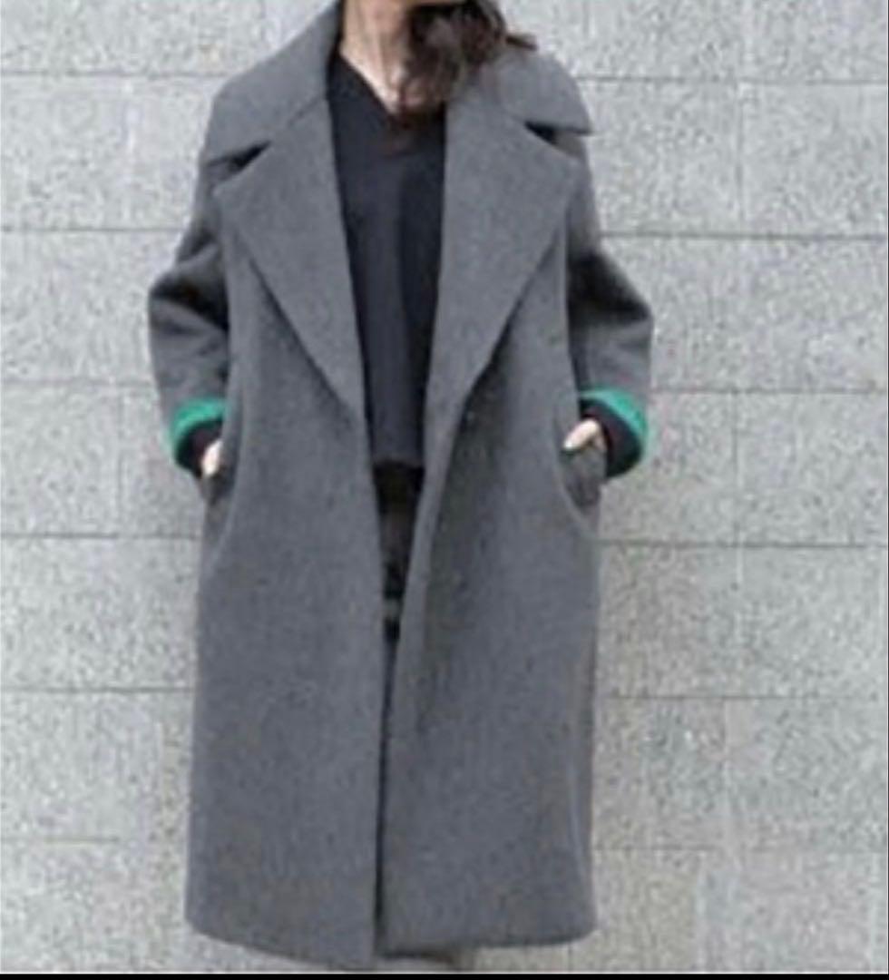 ENFOLD エンフォルド リバーウールロングコート 36