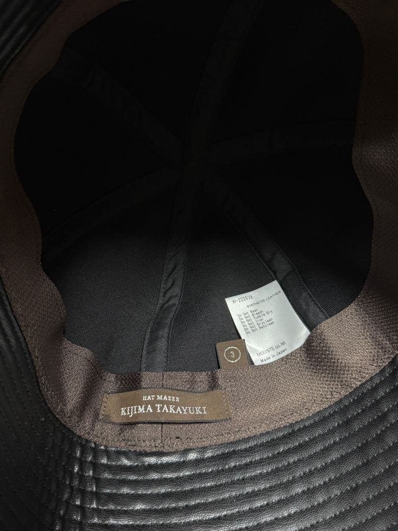 帽子 KIJIMA TAKAYUKI APPLE LEATHER SAILOR HAT