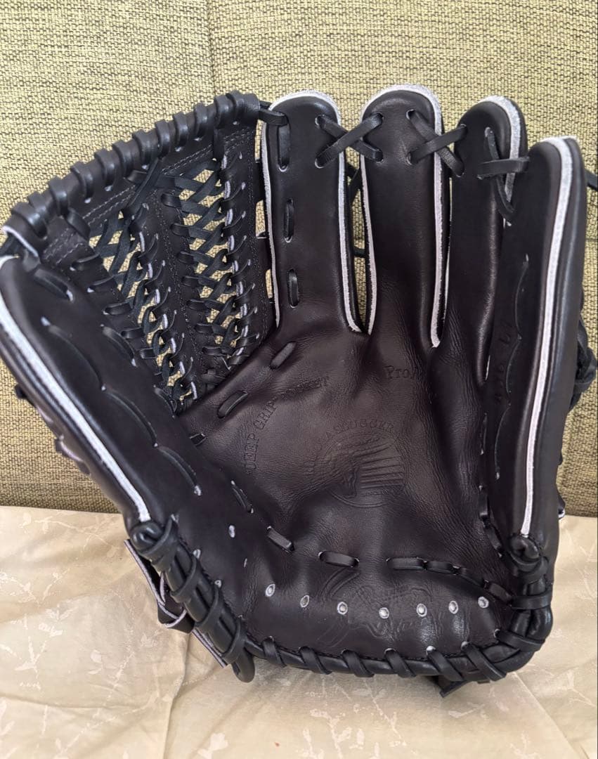 久保田スラッガー 硬式内野手用グラブ KSG-L7 ブラック 湯もみ型付済