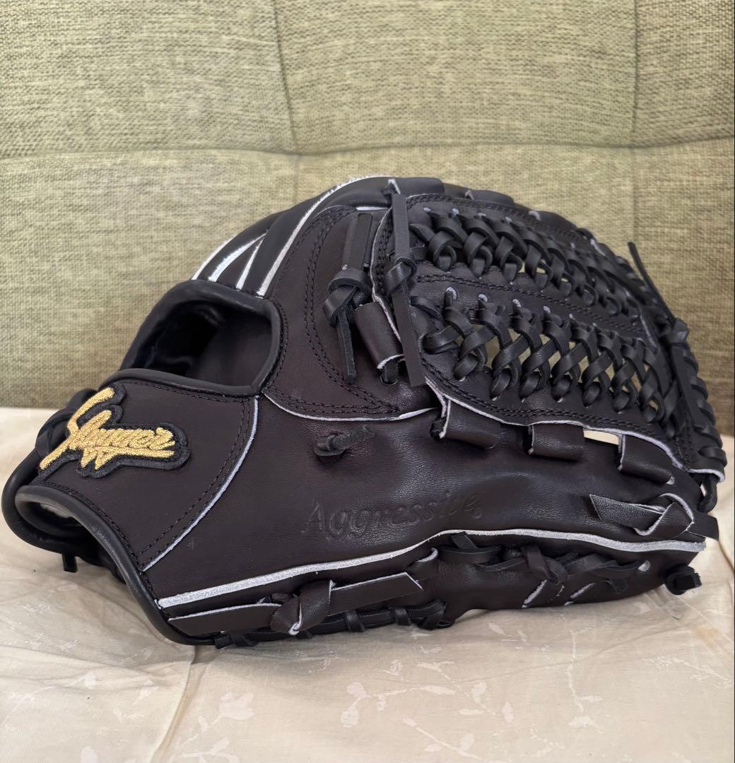 久保田スラッガー 硬式内野手用グラブ KSG-L7 ブラック 湯もみ型付済