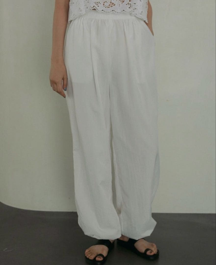 パンツ anuke Nylon Volume Pants