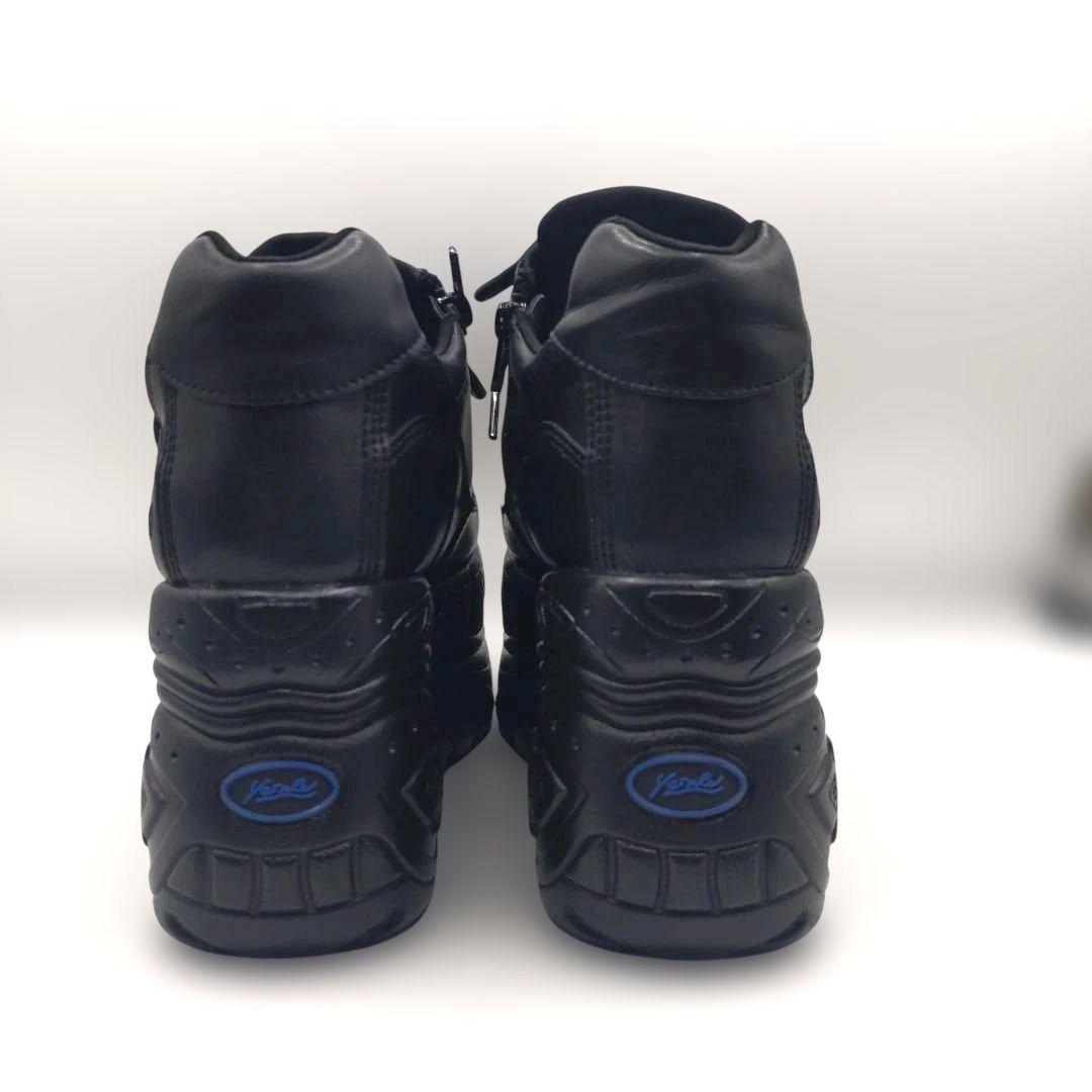 【極美品】 YOSUKE ヨースケ 厚底スニーカー 24黒 30周年記念モデル