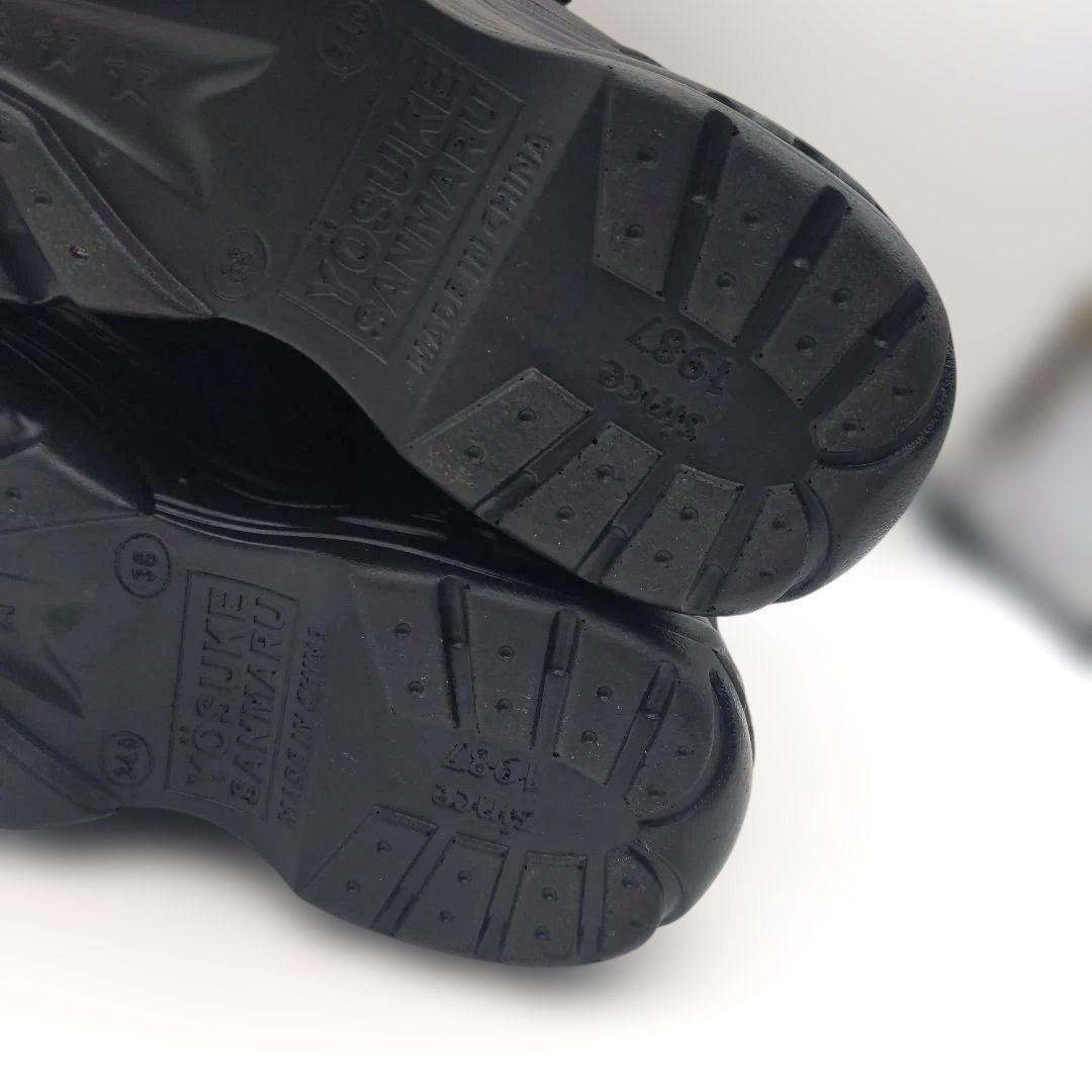 【極美品】 YOSUKE ヨースケ 厚底スニーカー 24黒 30周年記念モデル