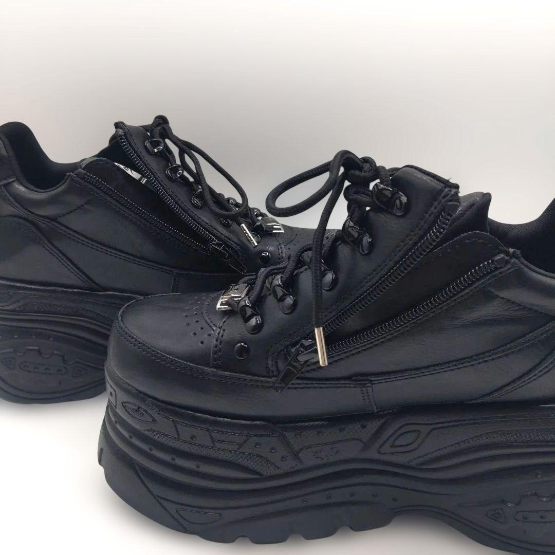 【極美品】 YOSUKE ヨースケ 厚底スニーカー 24黒 30周年記念モデル