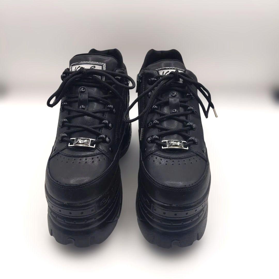 【極美品】 YOSUKE ヨースケ 厚底スニーカー 24黒 30周年記念モデル