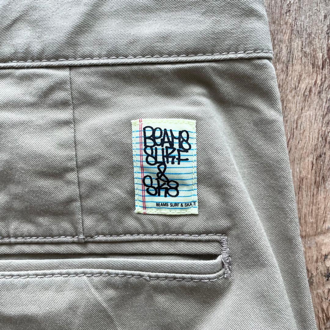 【美品】BEAMS SURF&SK8 SSZ ワイド トラウザーズ パンツ L