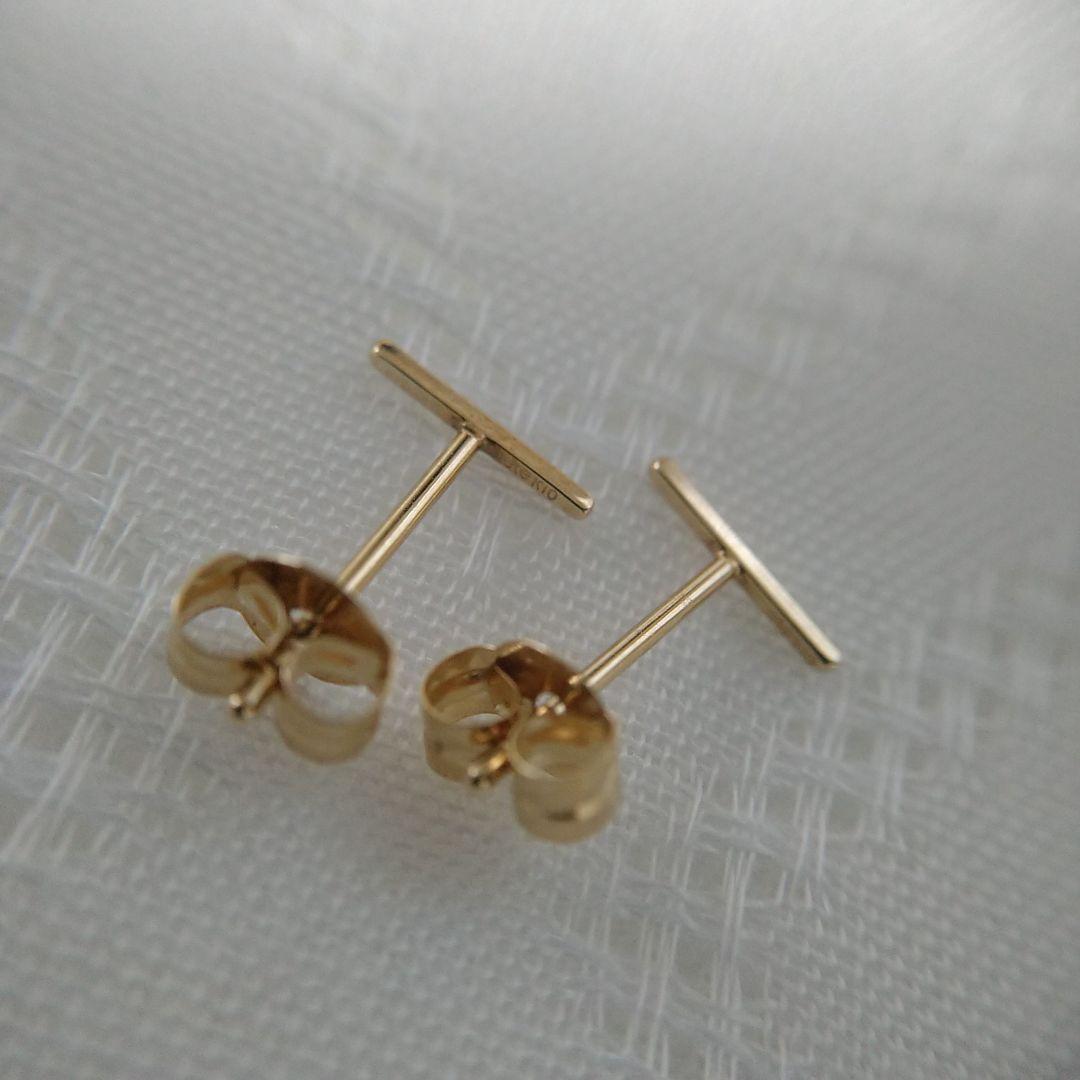 【美品】ete エテ　K10YG ワイヤー ピアス K18