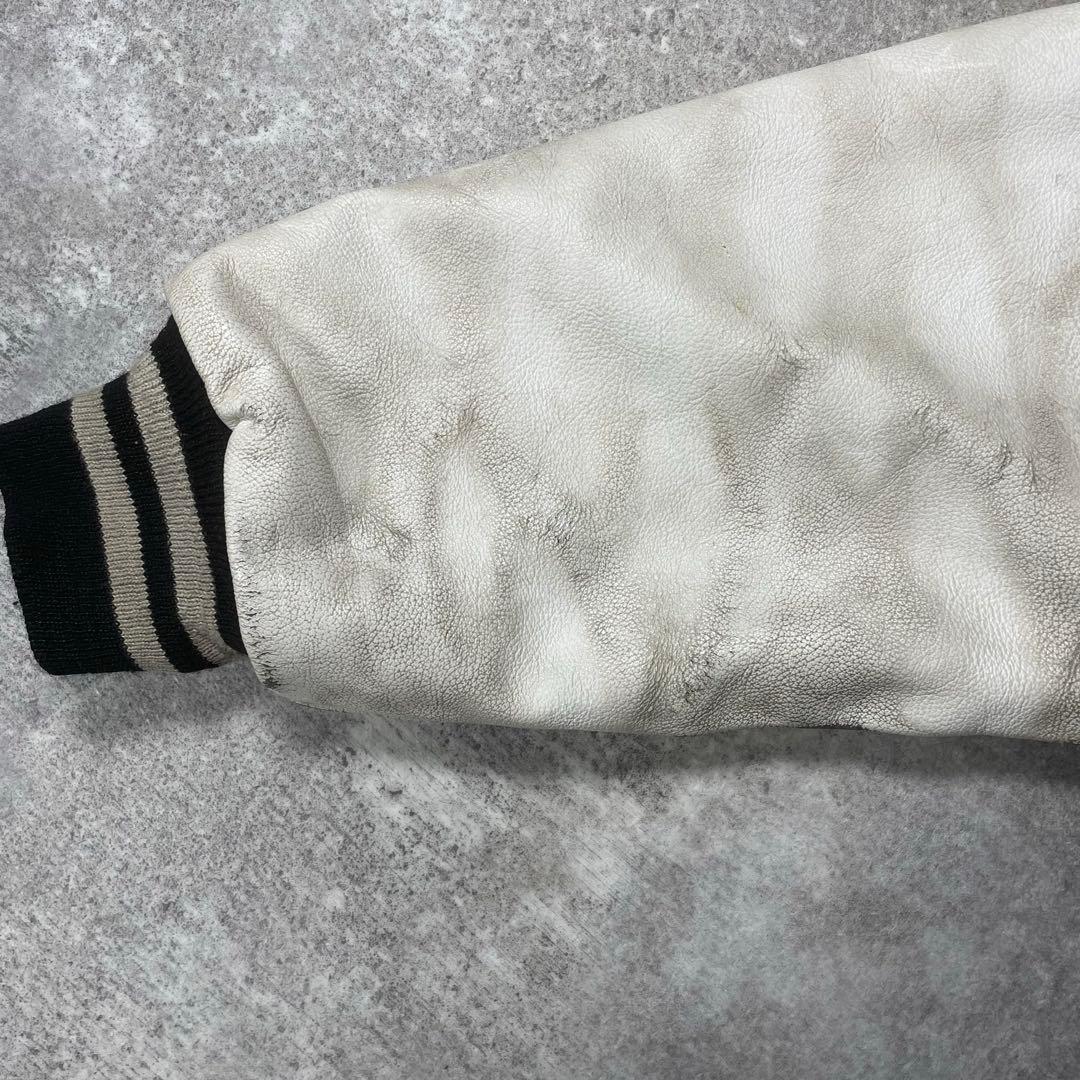 90s〜 GAME sportswear L USA製 スタジャン ウール