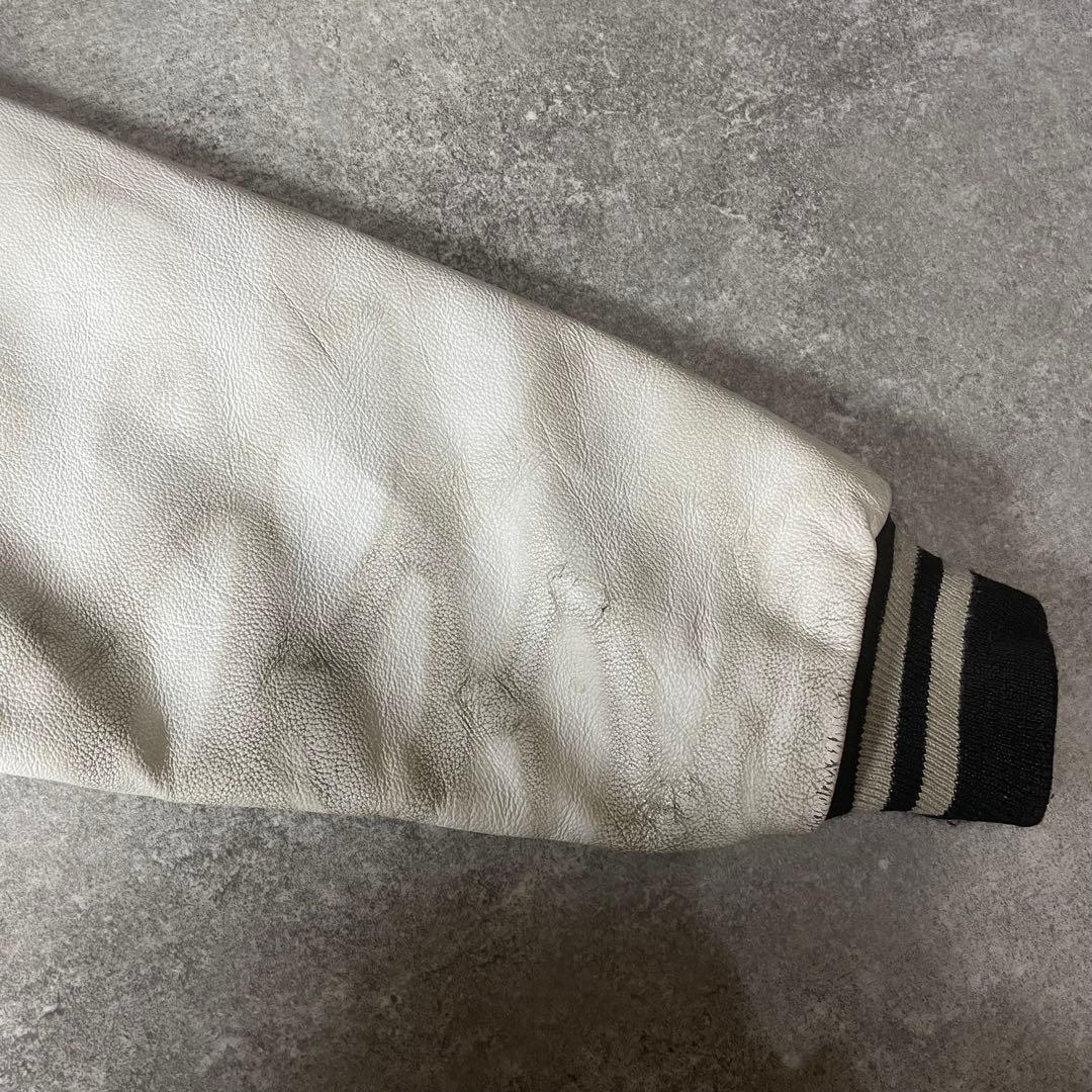 90s〜 GAME sportswear L USA製 スタジャン ウール